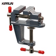 KIPRUN Mini Jeweler Table, 25mm Mini Aluminum Bench Vice Clamp, Clamps Craft Table Repair Tool Porta