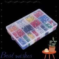 TOPTOOL 2120PCS Wire Crimp Connector, Insulated Cord Plastic Storage Box Insulated End Terminal, "He