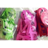 5mm foam letter set. Letter 10cm high