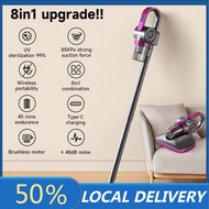 8in1 Cordless Vacuum Cleaner 85000Pa UV Dust Mite Removal Vacuum Cleaner For Bed Household Wet & Dry