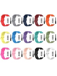 1條金屬珠寶矽膠手錶帶,適用於huawei Watch Fit(tia-b09/tia-b19)/watch Fit 新款/watch Fit Special Edition(b39)手錶帶