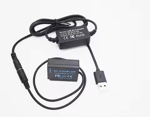 5V USB Convertor +DMW DCC11 DC Coupler DMW-BLG10 BLE9 Dummy Battery for PANASONIC Lumix FMARKII DMC 