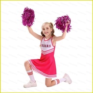 YB3 2025 New Cross border Childrens Cheerleading Uniform Four Color Football Baby Dress BY3