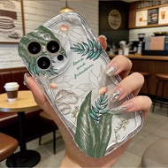 For IPhone 17 16 11 Pro 13 15 7Plus Pro Max 8 6 6s XR XS intage Botanical Sketch Case