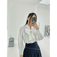 Elegant white Bow Tie Shirt - Bow Tie Shirt - Walenty