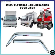 ISUZU ELF NPR66 HICOM N-SERIES NQR NKR DOOR VISOR CHROME ISUZU HICOM ACCESSORIES
