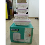 Corelle Snapware Sakura & Country Rose 8 Pcs