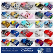 CALIFORNIA SINGLE FITTED BEDSHEET SIZE 120X200CM RUBBER