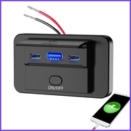 3 Ports Car Charger Adapter High-Speed Car Charger Adapter Car Phone Charger Car Charger for Boats S