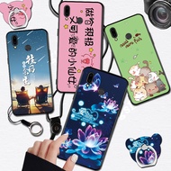 Huawei mobile phone case protective cover华为nova3i手机壳nove3i保护套nova3i软INE\nAL00个性i3挂绳navo3l