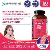 Resveratrol Complex 1200mg - Anti-aging Antioxidant, Rich Berries, Beauty Skin, Supports Healthy Agi