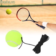 Tennis Training Ball, Elastic String Yellow Rebound Ball, Tennis Adjustable Rope Tether Ball Practic