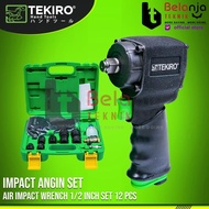 TEKIRO AIR IMPACT WRENCH 1/2 INCH SET 12 PCS IMPACT ANGIN SET TEKIRO - TOKOASMA