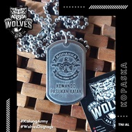 Kopaska Necklace dog Tag Necklace/ Police Necklace/ Police TNI Necklace/ army Necklace/ Frog Troop C