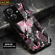 HP Realme Note 60/Note 60X Case - New Softcase Glossy casing Realme Note 60X/Note 60 [Butterfly Moti