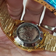 jam tangan seiko mesin otomatis Gold