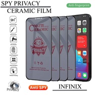 Tempered Glass Anti-Scratch Cramic SPY FULL Type INFINIX SMART 6PLUS 4 5 6 HOT 8 9 PLAY 10 PLAY 11 P