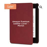 Kindle Paperwhite Premium Red Leather Cover-Merlot Kindle Paperwhite Premium Black Leather Cover