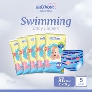 SoftLove I Swimming Baby Diapers I PANTS I 5pcs Combo