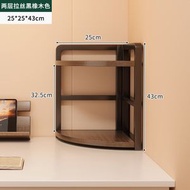 書架 桌面置物架 辦公室桌上轉角收納架 牆角分層三角架 簡易桌上書櫃（平行進口）（快遞送貨上門）