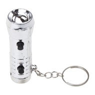 KIN Fashion 2 in 1 White Torch Light for Key Ring Mini LED Keychain UV Purple Flashlight Keyring Car