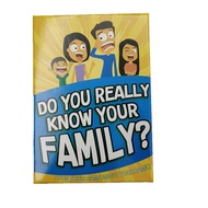 English Version Do You Really Know Your Family Party Casual Educational Game Card