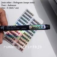 FULL COLOR VINYL WATERPROOF NAME LABEL STICKER 6X0.7 CM PENCIL, PEN, LUNCH BOX, BOOK, DRINKING BOTTL