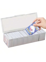 交易卡片遊戲專用卡片收納盒,硬質卡片盒可以容納800張卡片或帶袖套的450張卡片,卡片座適用於mtg卡牌和ptcg卡牌,卡片攜帶盒易於存儲和攜帶
