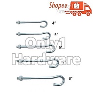 J SHAPE FAN HOOK MILD STEEL J SHAPE FAN HOOK MULTIPURPOSE CEILING HOOK