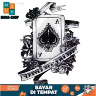 Muna shop - TATO TEMPORER TAHAN AIR / Temporary Tatoo sticker palsu AS POKER joker / tato palsu terk