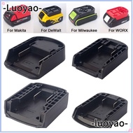 LUOYAO Battery Connector, ABS Durable DIY Adapter, Portable Holder Base for Makita/DeWalt/WORX/Milwaukee 18V Lithium Battery