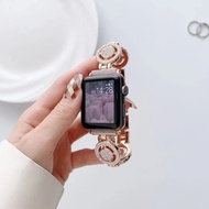 สายนาฬิกา Apple พื้นผิวขั้นสูงขนาด49มม. 45มม. 41มม. 40มม. 44มม. 38มม. 42มม. สายรัดสายนาฬิกาโลหะ I-Watch Ultra 2 9 8 7 6 5 SE 4 3 2 1อุปกรณ์สายรัดข้อมือ