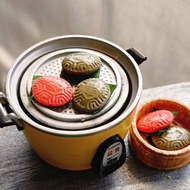 紅龜糕 草仔粿 拜拜 祭祖 傳統 大同電鍋 扭蛋 袖珍手作 迷你