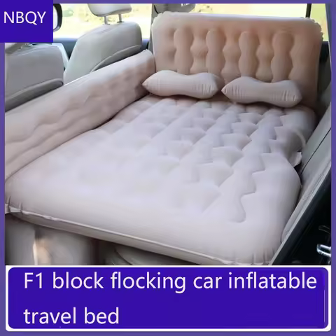 Car Travel Inflatable Bed 135x80cm Auto Rear Seat Trunk Universal Mattress Air Bed Supplies For Trav