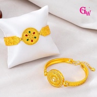 Retro Heavy-duty Design Style Elegant, Retro And Classic Eight-pan Compass Pendant Bracelet To the l