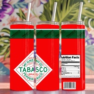 Tabasco Peper Source  Stainless Steel Tumbler Design Water Bottle