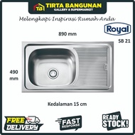 Royal Kitchen Sink SB 21 | 90 x 50 Cm Stainless Steel Kitchen Sink