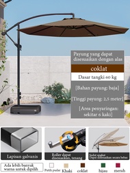 Payung taman outdoor payung gantung 3m Cafe Payung Teduh Matahari Umbrella Pelindung Bulat