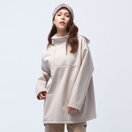 不可退換 /防水透濕刷毛拉鍊衝鋒衣-銀啡