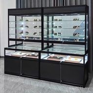Shelf Product Display Cabinet Counter Glass Jewelry Trophy Cosmetic Glass Gift Display Cabinet Sampl