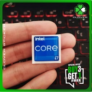 INTEL CORE i7 GEN 11 FLEXIBLE RAISED STICKERS PC STICKERS PROCESSOR STICKERS