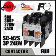 FUJI SC-N2S 3P CONTACTOR 240V 50A 30HP 22KW 2A2B