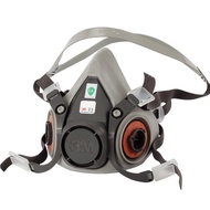 Dustproof Chemical Spray Paint Filter Laboratory Gas Mask6200Gas Acid-Resistant Respirator Mask  3M 