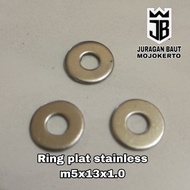 SUS 304 stainless steel plateRing m5x13 / 8 bolt plateRing