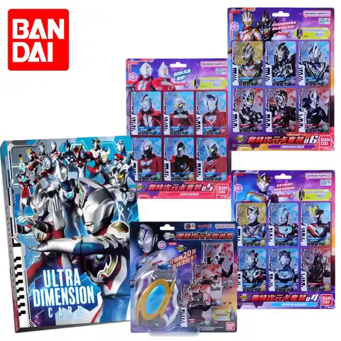 Original Bandai Ultraman Decker Flash Sword Transformer Linkage Card Storage Anime Action Figures To