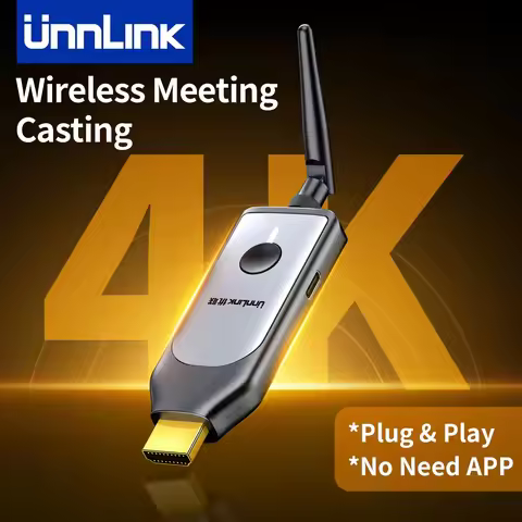 Unnlink 4K Wireless Display Dongle, HDMI Receiver for Phone Screen Mirroring, Phone to TV, 4K TV Cas