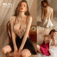 Mafss Sleepwear for woman Sexy Pajamas Lace Sexy Pajama Sets Dresses Sleep Wear sexy dress for women