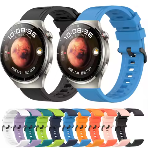 22mm Silicone Strap for Huawei Watch 3/3 Pro/4/4 Pro Smartwatch Bracelet Wristband Accessories for H