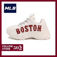 【ขายแฟลช 】MLB BIG BALL CHUNKY Unisex Sports Shoes รองเท้ากีฬาชายและหญิง White red