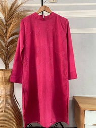Tunik fuchsia bordir